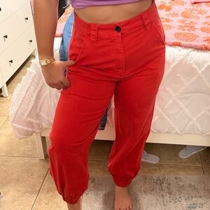 BDG Bright Red Casual Pants